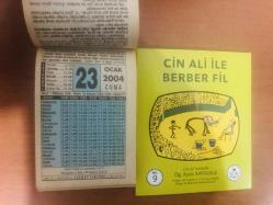 23 Ocak 2004 hediyelik orijinal Fazilet takvim yaprağı (Cin Ali kitabı hediyeli:)