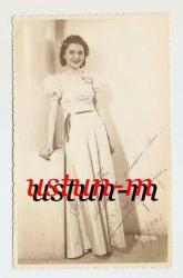 1940 TARİHLİ İMZALI GENÇ KIZ FOTOĞRAFI...