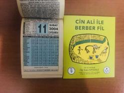 11 Şubat 2004 hediyelik orijinal Fazilet takvim yaprağı (Cin Ali kitabı hediyeli:)