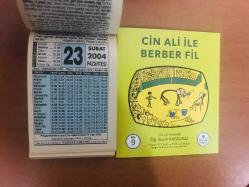23 Şubat 2004 hediyelik orijinal Fazilet takvim yaprağı (Cin Ali kitabı hediyeli:)