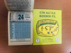 24 Şubat 2004 hediyelik orijinal Fazilet takvim yaprağı (Cin Ali kitabı hediyeli:)