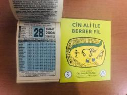 28 Şubat 2004 hediyelik orijinal Fazilet takvim yaprağı (Cin Ali kitabı hediyeli:)