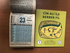 23 Mart 2004 hediyelik orijinal Fazilet takvim yaprağı (Cin Ali kitabı hediyeli:)