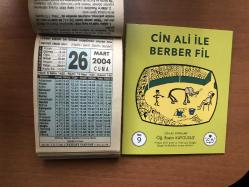 26 Mart 2004 hediyelik orijinal Fazilet takvim yaprağı (Cin Ali kitabı hediyeli:)