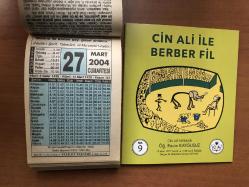 27 Mart 2004 hediyelik orijinal Fazilet takvim yaprağı (Cin Ali kitabı hediyeli:)