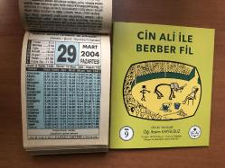29 Mart 2004 hediyelik orijinal Fazilet takvim yaprağı (Cin Ali kitabı hediyeli:)