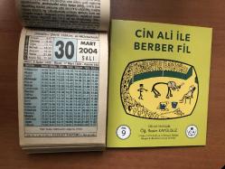 30 Mart 2004 hediyelik orijinal Fazilet takvim yaprağı (Cin Ali kitabı hediyeli:)