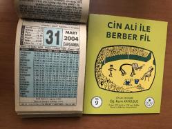 31 Mart 2004 hediyelik orijinal Fazilet takvim yaprağı (Cin Ali kitabı hediyeli:)