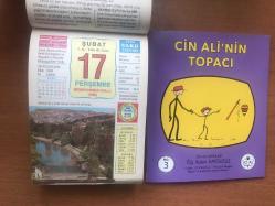17 Şubat 2005 hediyelik orijinal Ülkü takvim yaprağı (Cin Ali kitabı hediyeli:)