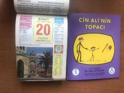 20 Şubat 2005 hediyelik orijinal Ülkü takvim yaprağı (Cin Ali kitabı hediyeli:)