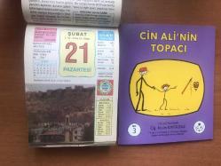 21 Şubat 2005 hediyelik orijinal Ülkü takvim yaprağı (Cin Ali kitabı hediyeli:)