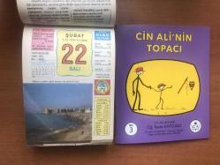 22 Şubat 2005 hediyelik orijinal Ülkü takvim yaprağı (Cin Ali kitabı hediyeli:)