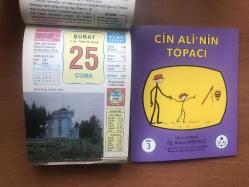 25 Şubat 2005 hediyelik orijinal Ülkü takvim yaprağı (Cin Ali kitabı hediyeli:)