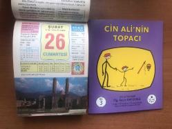 26 Şubat 2005 hediyelik orijinal Ülkü takvim yaprağı (Cin Ali kitabı hediyeli:)