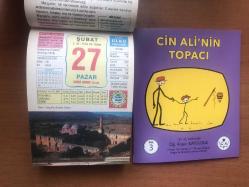27 Şubat 2005 hediyelik orijinal Ülkü takvim yaprağı (Cin Ali kitabı hediyeli:)