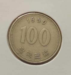 1990 GÜNEY KORE 100 WON ORİJİNAL MADENİ PARASI TL1BB2
