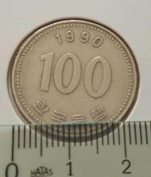 1990 GÜNEY KORE 100 WON ORİJİNAL MADENİ PARASI TL1BB2