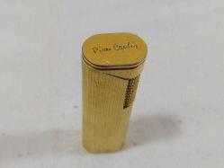 Ç3----ALTIN KAPLAMA PİERRE CARDİN ANTİKA GAZLI ÇAKMAK-ARIZALI