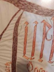 ATATÜRK-TÜRK ÖĞÜN ÇALIŞ GÜVEN YAZILI İĞNE İŞİ PANO