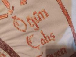 ATATÜRK-TÜRK ÖĞÜN ÇALIŞ GÜVEN YAZILI İĞNE İŞİ PANO