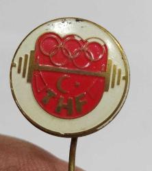 R27-----THF TÜRKİYE HALTER FEDERASYONU İĞNELİ ROZET