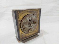 MS4-PİRİNÇ KASALI FRANSIZ ANTİKA MAYARD MASA SAATİ-ÇALIŞIYOR