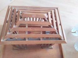 AHŞAP EL YAPIMI ESKİ KUŞ KAFESİ