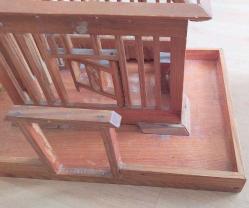 AHŞAP EL YAPIMI ESKİ KUŞ KAFESİ