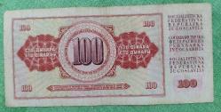 PR105-- KAĞIT PARA YUGOSLAVYA 100 DİNAR