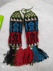 K125-DEKORLUK EL YAPIMI ESKİ KÜÇÜK ÇORAP