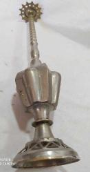 M1--BÜYÜK BOY ANTİKA PİRİNÇ GÜLABDAN-33,5 CM