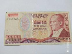 P104-----KAĞIT YİRMİ BİN TÜRK LİRASI-548