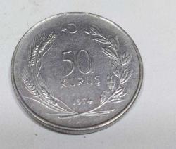 P39---1974 MADENİ PARA-50 KURUŞ
