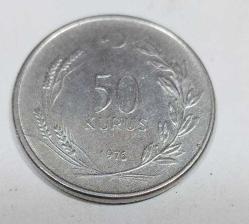 P42---1976 MADENİ PARA-50 KURUŞ