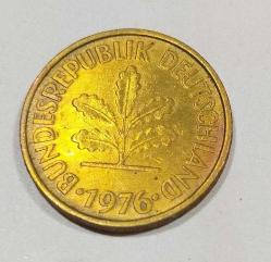 P21-1976 ALMANYA MADENİ PARA-5 PFENNIG