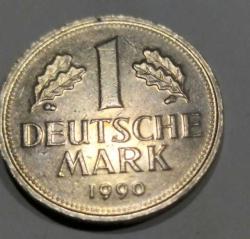 P22-1990 ALMANYA MADENİ PARA- 1 MARK
