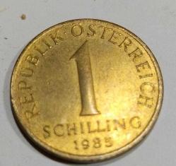 P50----1985 AVUSTURYA MADENİ PARA-1 SCHILLING