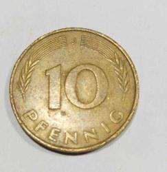 PR53-------1976 ALMANYA MADENİ PARA 10 PFENING