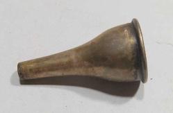 K411---- GÜMÜŞ KAPLAMA MİNİ BOY HUNİ-4,2 CM BOYU