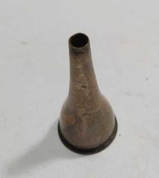 K411---- GÜMÜŞ KAPLAMA MİNİ BOY HUNİ-4,2 CM BOYU