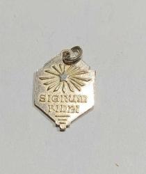 KL3-----SIGNUM HIRISTİYAN GÜMÜŞ KAPLAMA KOLYE UCU