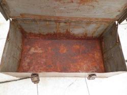 ANTİKA ASKERİ METAL SANDIK-BÜYÜK BOY