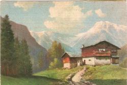 Efemera - 8-MANZARA ÇİZİM KARTPOSTAL- DAĞ EVİ - kitantik - kitaLog