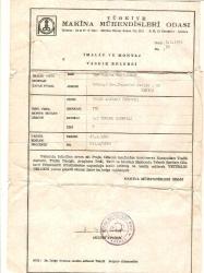 1973 MANİSA DAMPERLİ ROMORK EVRAKLARI