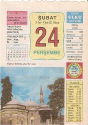 24 ŞUBAT 2005 ÜLKÜ TAKVİM YAPRAĞI
