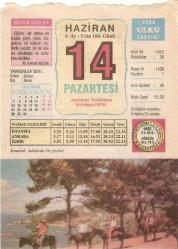 14 HAZİRAN 2004 ÜLKÜ TAKVİMİ YAPRAĞI
