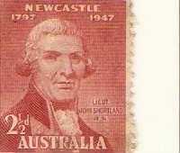 İKİ RENK AVUSTRALYA POSTA PULU NEWCASTLE 1797-1947