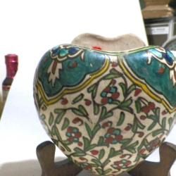 Antika - P38-----KÜTAHYA SERAMİK DUVAR SAKSI-ÇİÇEKLİK - kitantik - kitaLog