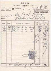 1969 FATURA- BEKO TİCARET ANONİM ŞİRKETİ