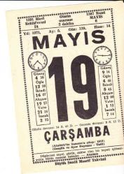 19 MAYIS 1971 SAATLİ MAARİF TAKVİMİ